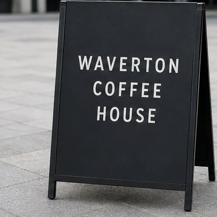 A-Frame Sandwich Boards with custom branding