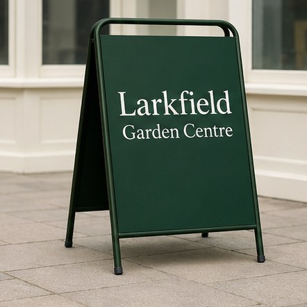 Customized a-frame signs for cafés, delis and pubs