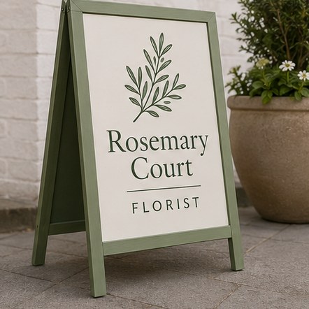 Customized a-frame signs for markets, yards and sites