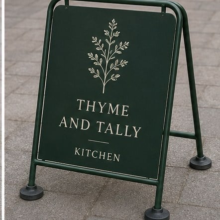Heavy-Duty Steel & Weighted Frames with custom branding