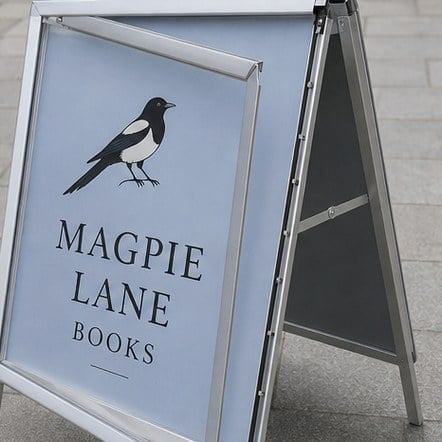 Snap-Frame Poster A-Frames with custom branding